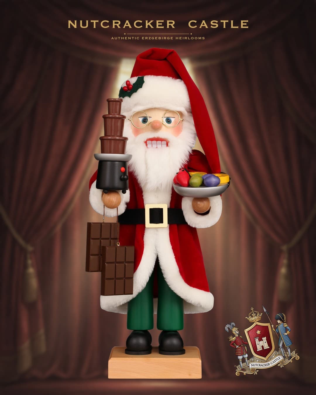 Ulbricht Chocolate Fountain Santa German Nutcracker