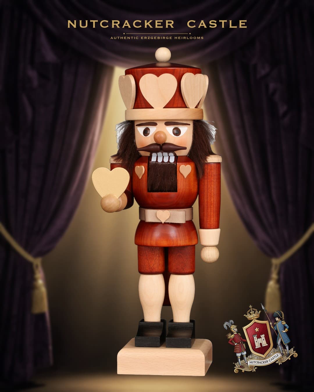Christian Ulbricht Heart King Seiffen Nutcracker