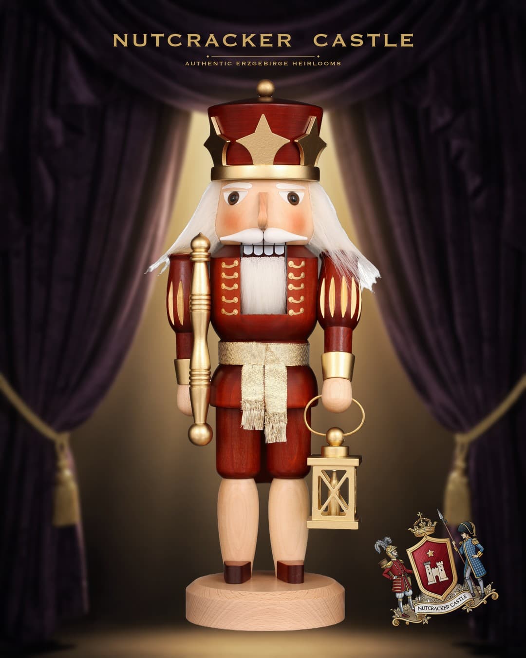 Christian Ulbricht Natural Gold Prince German Nutcracker