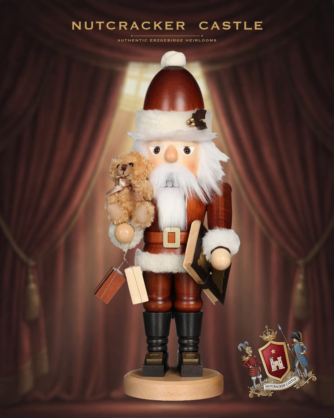 Ulbricht Natural Teddy Santa Erzgebirge Nutcracker