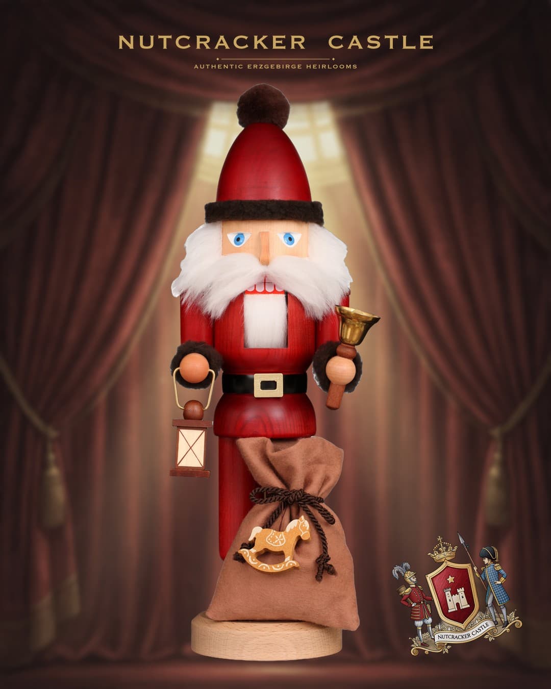 Ulbricht Classic Bell Santa Nutcracker