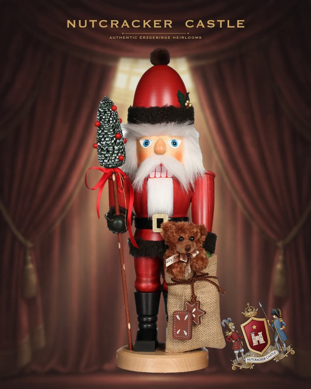 Ulbricht Teddy Bear Santa Nutcracker
