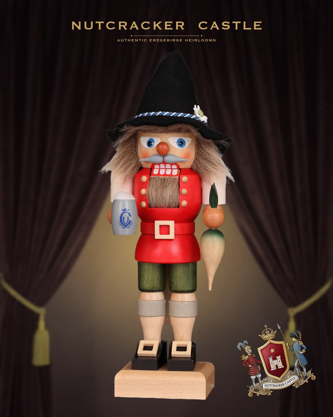 Ulbricht Bavarian Mug Nutcracker — 11 inch