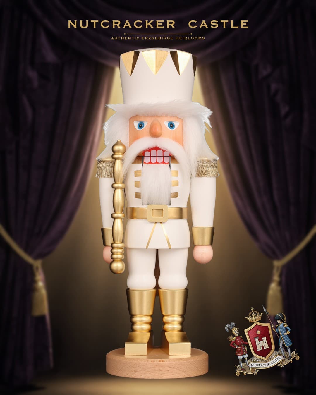 Christian Ulbricht White Gold King German Nutcracker