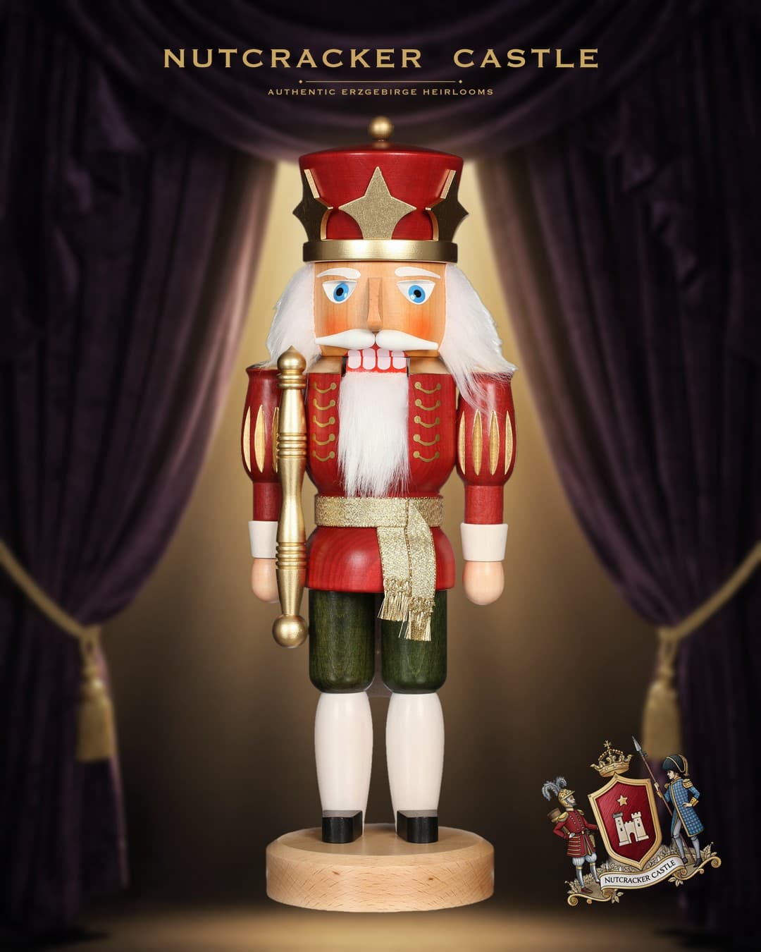 Christian Ulbricht Red King Erzgebirge Nutcracker